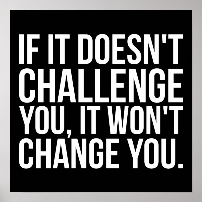 Workout Motivierend Poster (Vorne)