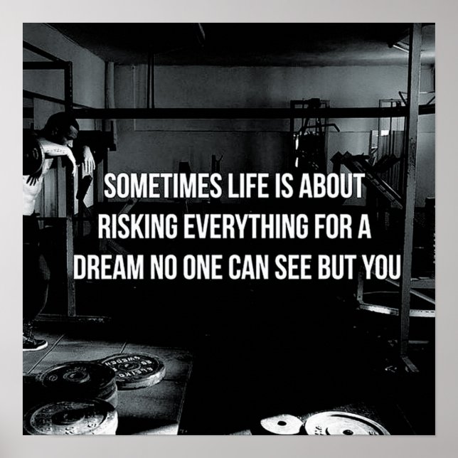 Workout Motivierend Poster (Vorne)