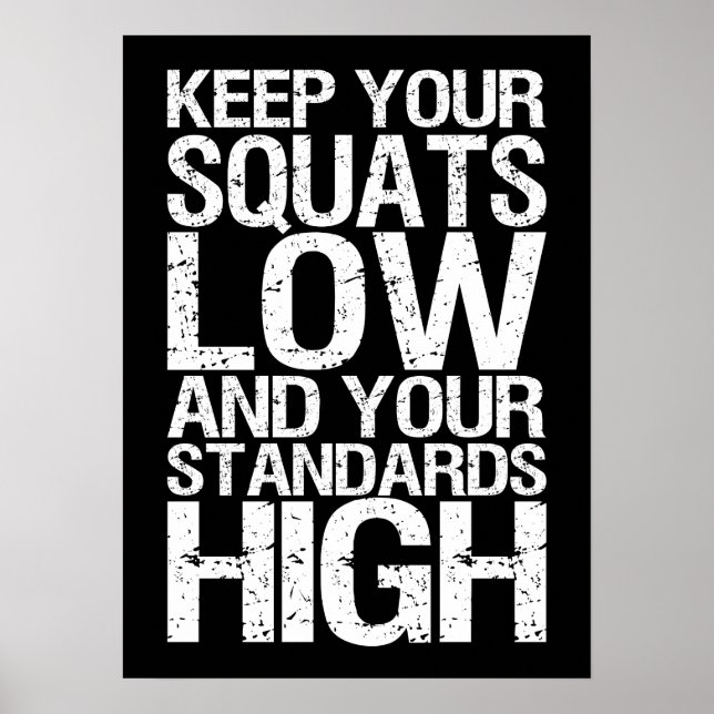 Workout Motivierend Poster (Vorne)
