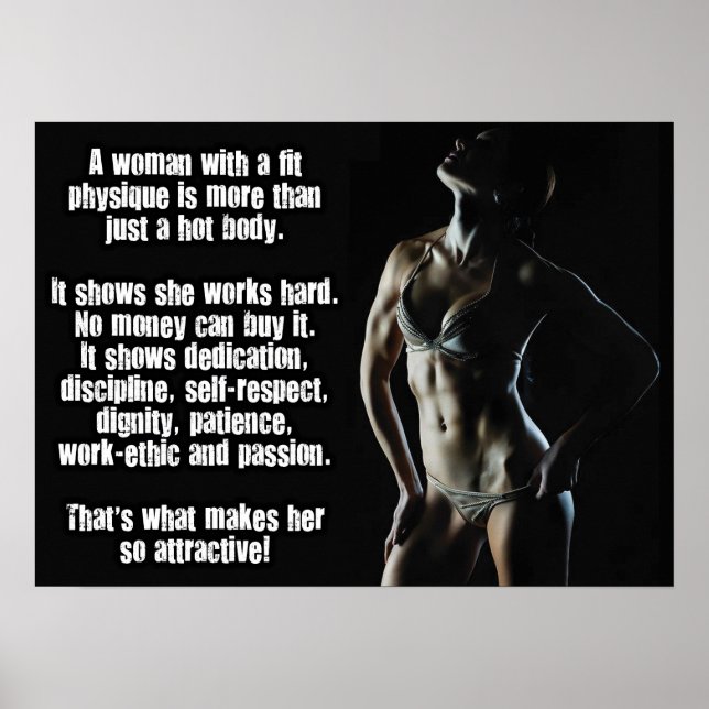 Workout Motivierend Poster (Vorne)