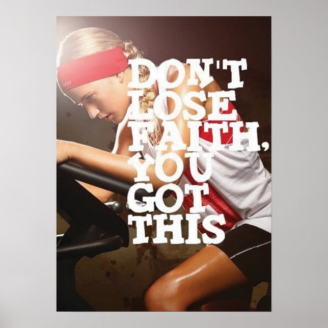 Workout Motivierend Poster (Vorne)