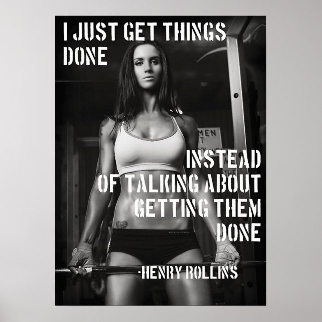 Workout Motivierend Poster (Vorne)