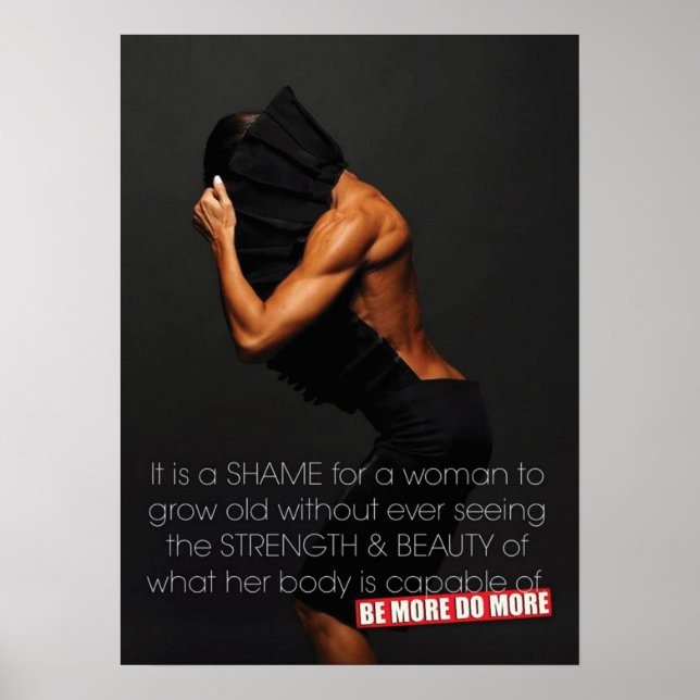 Workout Motivierend Poster (Vorne)