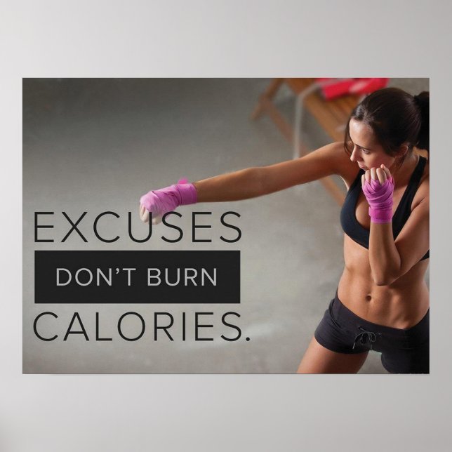 Workout Motivierend Poster (Vorne)