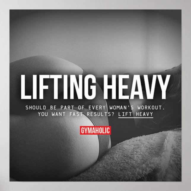 Workout Motivierend Poster (Vorne)