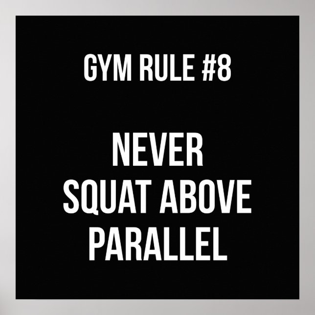 Workout Motivierend Poster (Vorne)