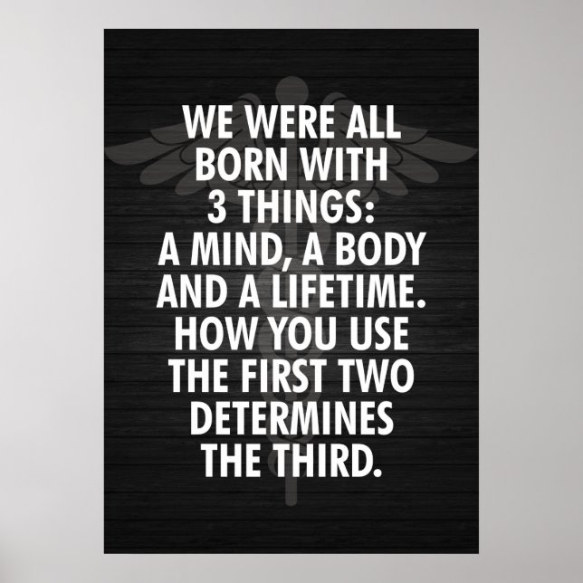 Workout Motivierend Poster (Vorne)