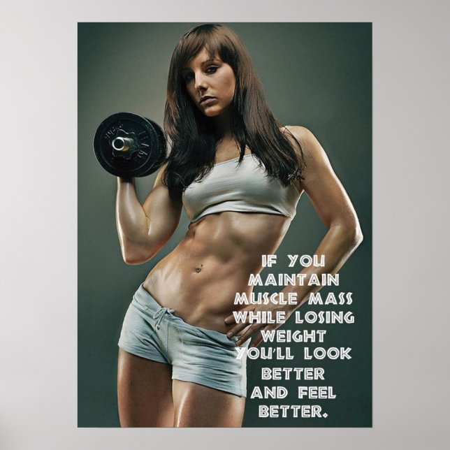 Workout Motivierend Poster (Vorne)