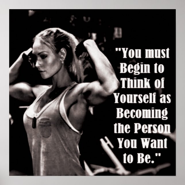 Workout Motivierend Poster (Vorne)