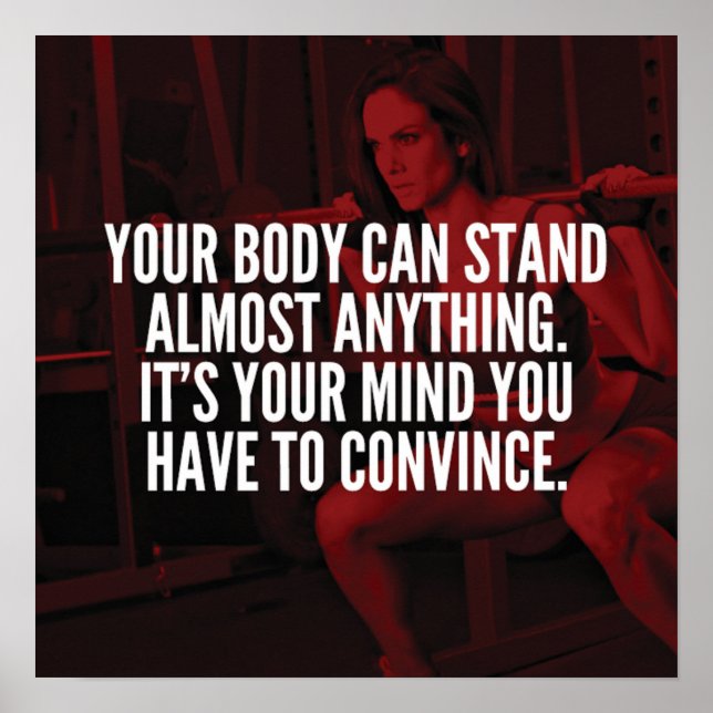 Workout Motivierend Poster (Vorne)