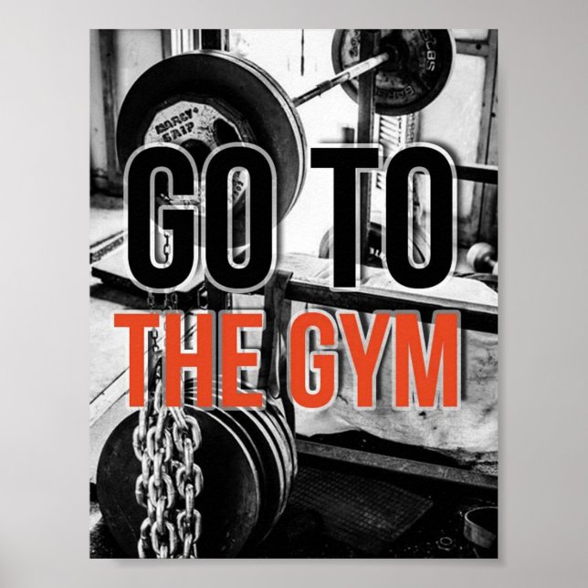 Workout Motivierend Poster (Vorne)