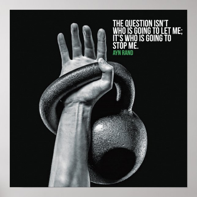 Workout Motivierend Poster (Vorne)