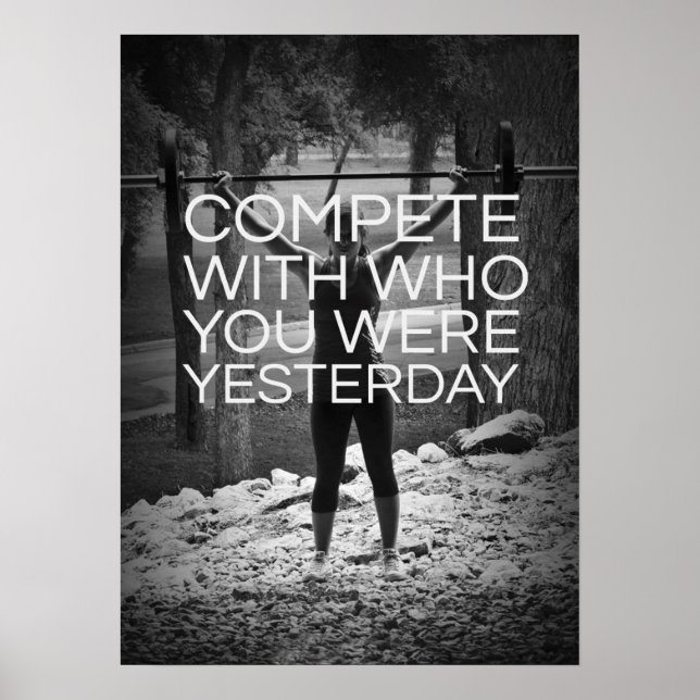 Workout Motivierend Poster (Vorne)