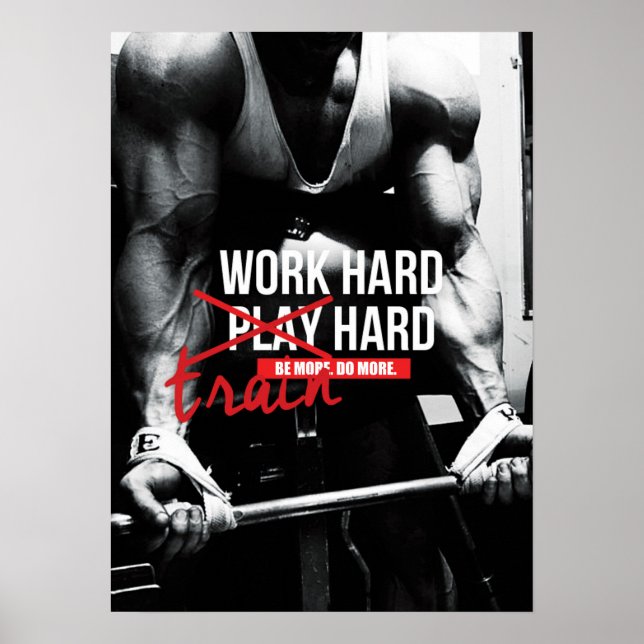Workout Motivierend Poster (Vorne)