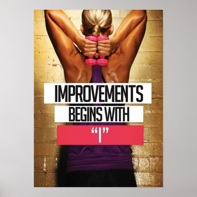 Workout Motivierend Poster (Vorne)