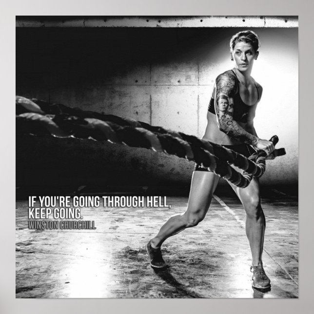 Workout Motivierend Poster (Vorne)