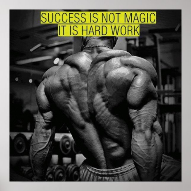 Workout Motivierend Poster (Vorne)