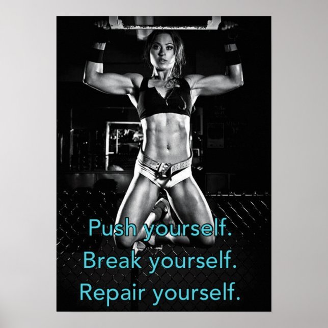 Workout Motivierend Poster (Vorne)