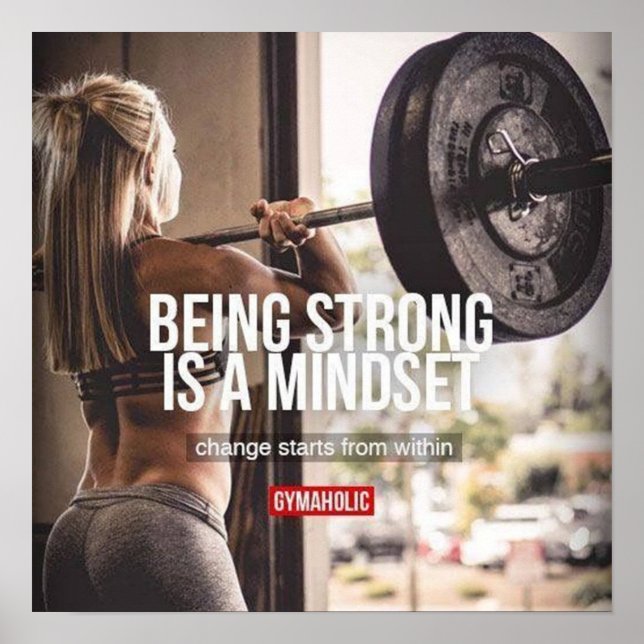 Workout Motivierend Poster (Vorne)