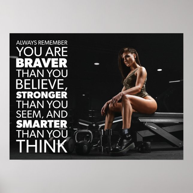Workout Motivierend Poster (Vorne)