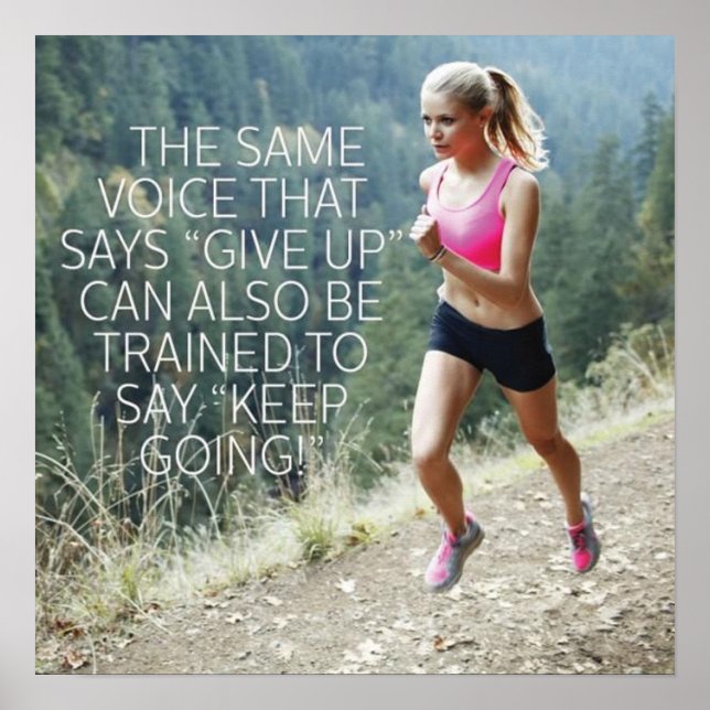 Workout Motivierend Poster (Vorne)