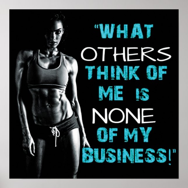 Workout Motivierend Poster (Vorne)