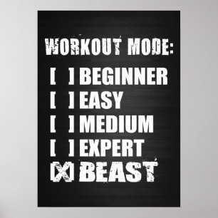 Workout Motivierend Poster