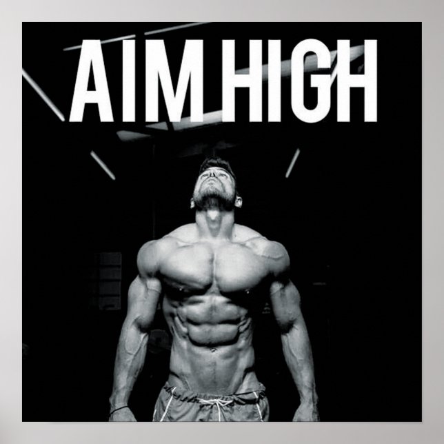 Workout Motivierend Poster (Vorne)