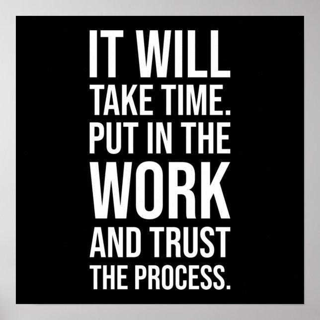 Workout Motivierend Poster (Vorne)