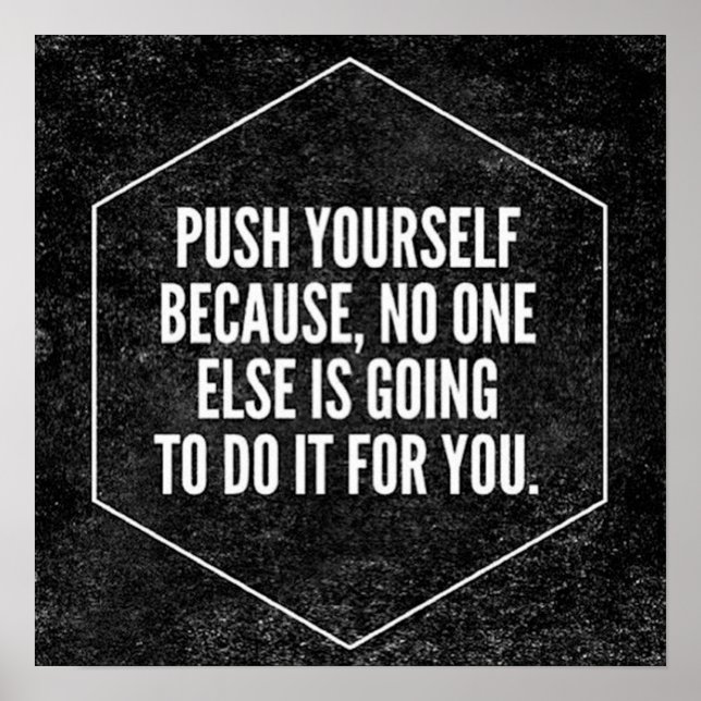 Workout Motivierend Poster (Vorne)