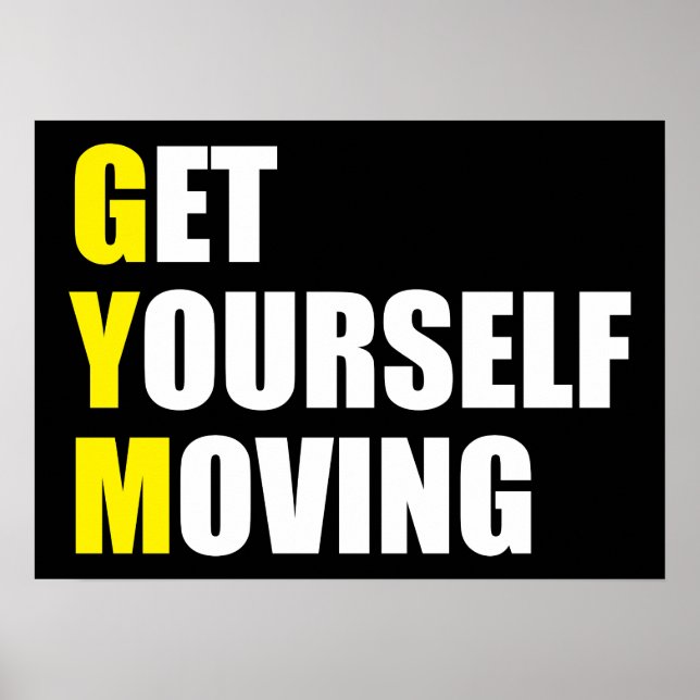 Workout Motivierend Poster (Vorne)