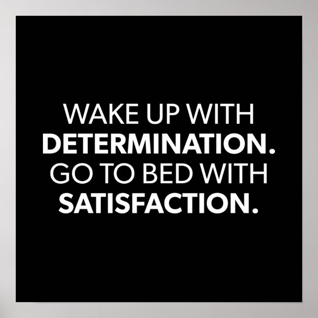 Workout Motivierend Poster (Vorne)