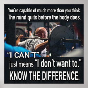 Workout Motivierend Poster