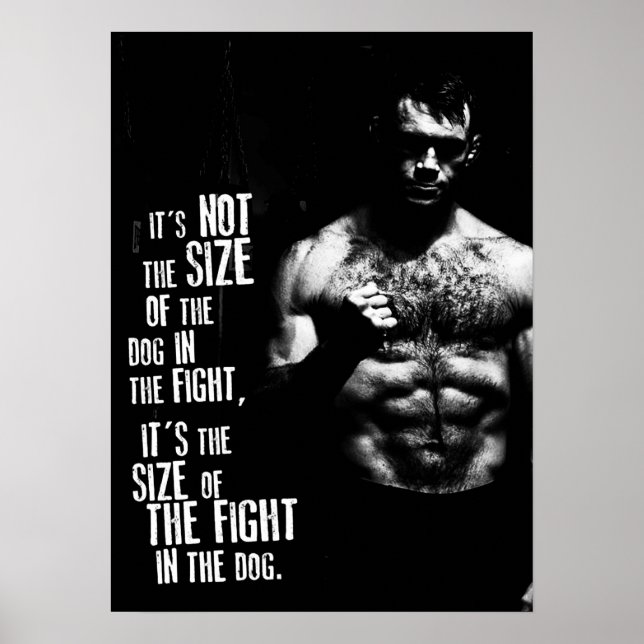 Workout Motivierend Poster (Vorne)