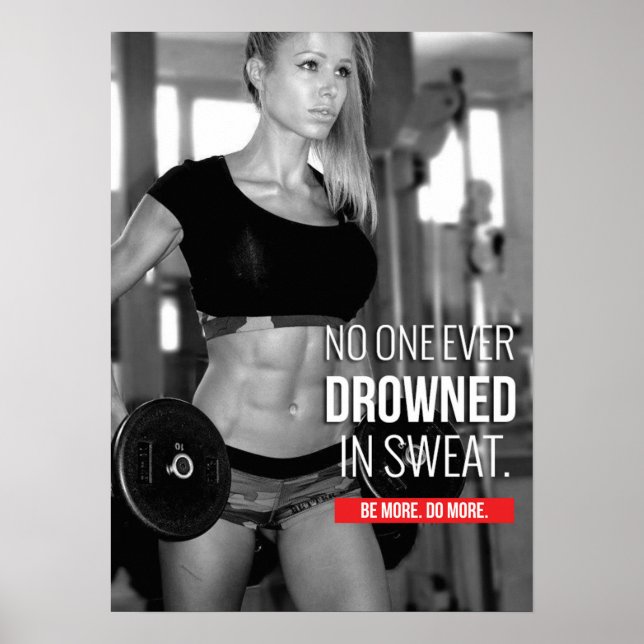 Workout Motivierend Poster (Vorne)