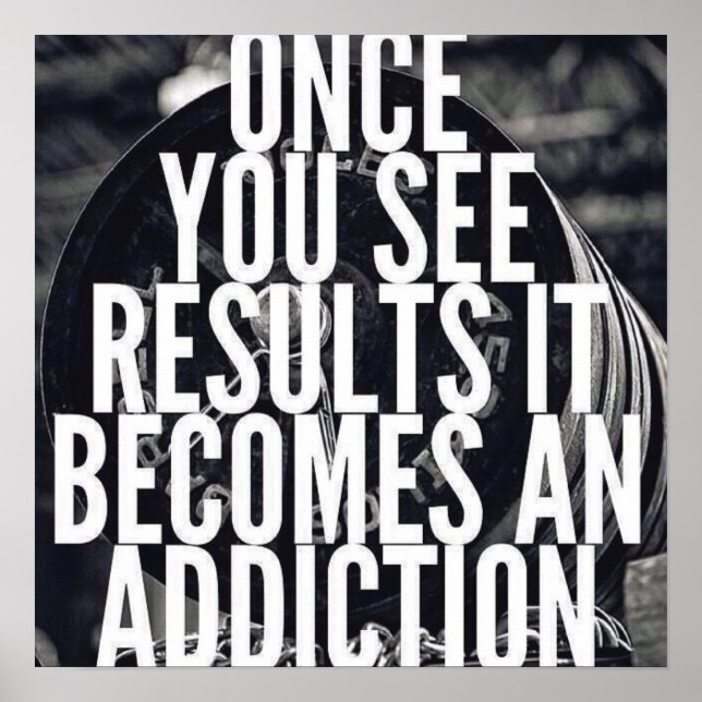 Workout Motivierend Poster (Vorne)