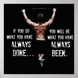 Workout motivierend poster