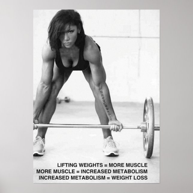 Workout Motivierend Poster (Vorne)