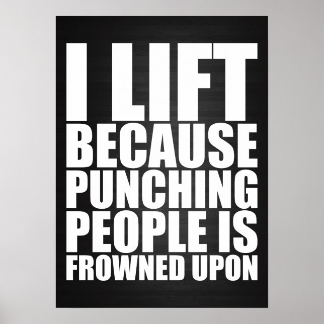 Workout Motivierend Poster (Vorne)