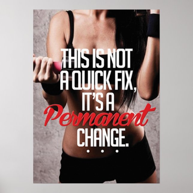 Workout Motivierend Poster (Vorne)