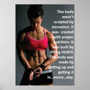 Workout Motivierend Poster