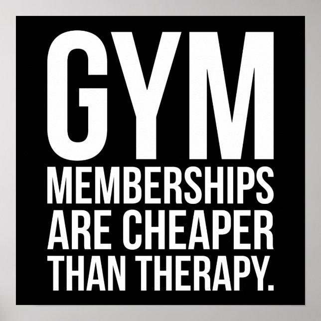 Workout Motivierend Poster (Vorne)