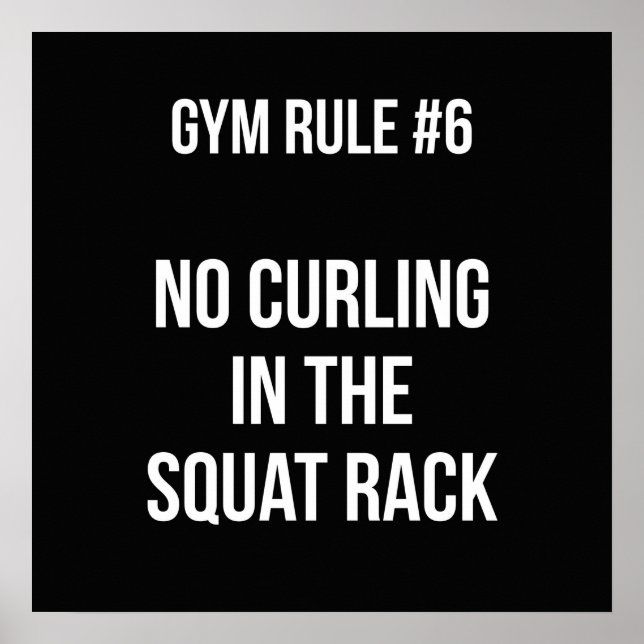 Workout Motivierend Poster (Vorne)