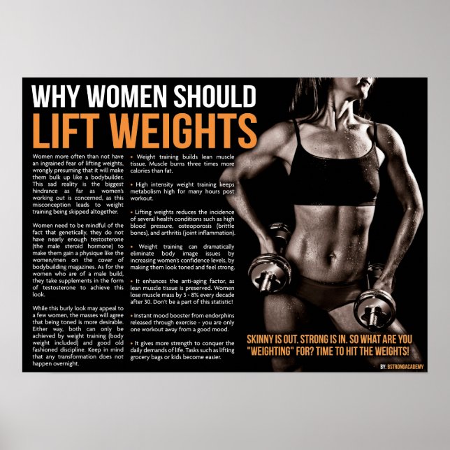 Workout Motivierend Poster (Vorne)