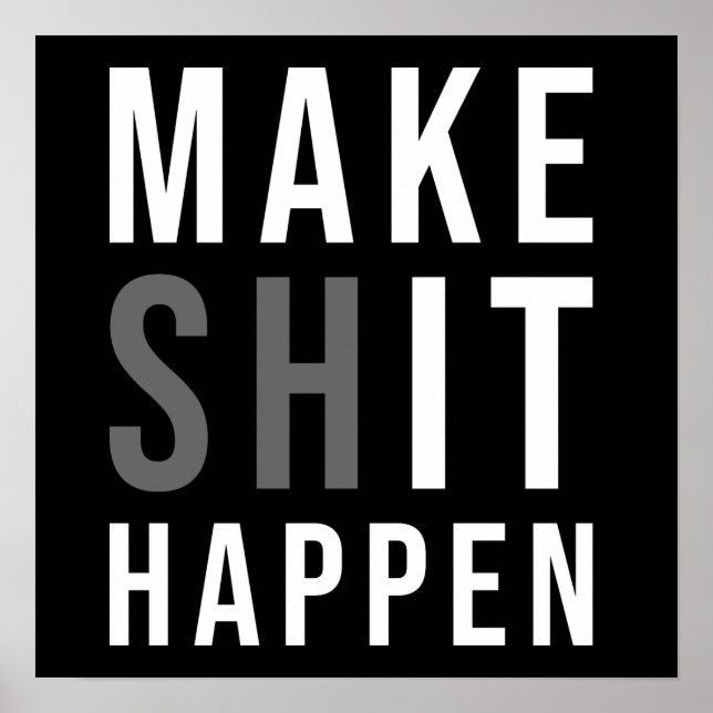 Workout Motivierend Poster (Vorne)