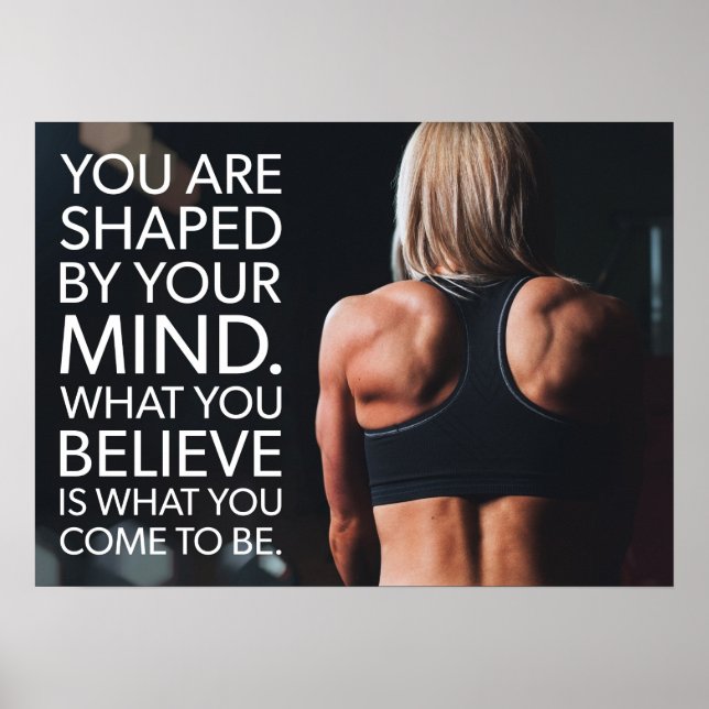 Workout Motivierend Poster (Vorne)