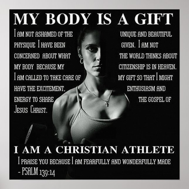 Workout Motivierend Poster (Vorne)