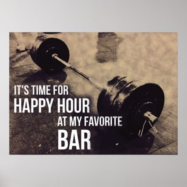 Workout Motivierend Poster (Vorne)