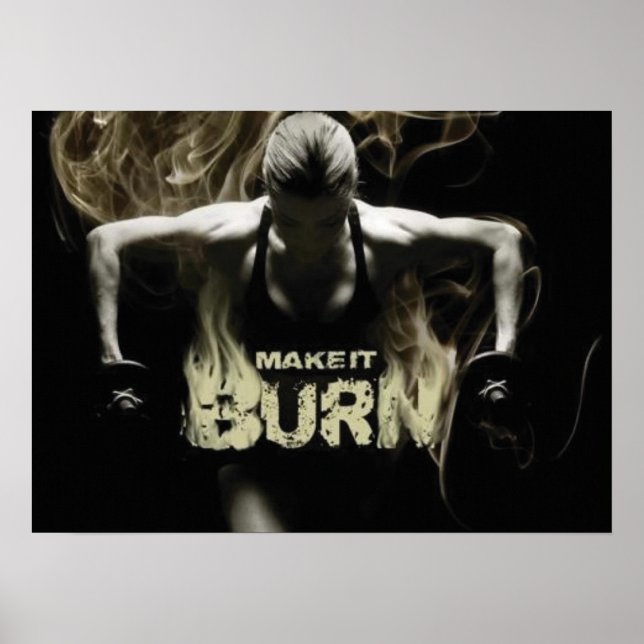 Workout Motivierend Poster (Vorne)
