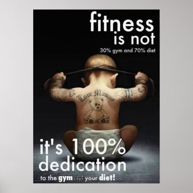 Workout Motivierend Poster (Vorne)
